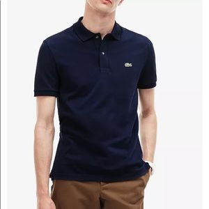 Navy Classic fit cotton men’s polo Lacoste shirt
